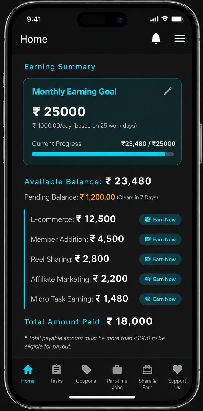 PTEarn Dashboard