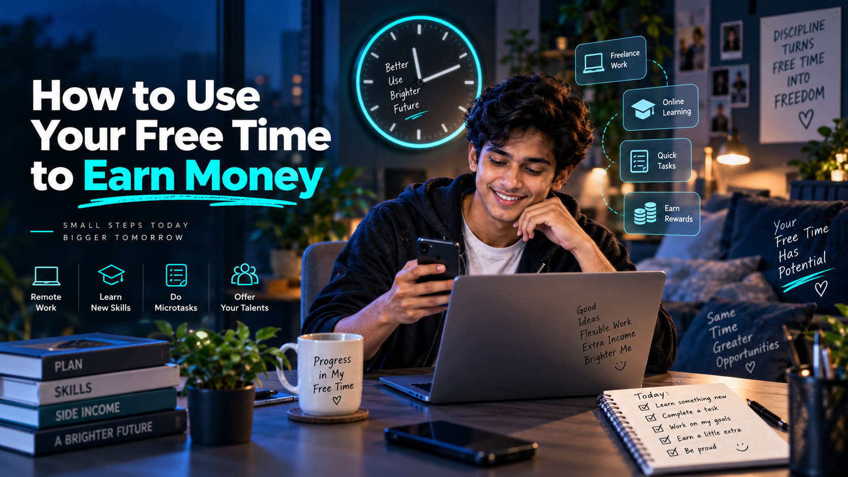 How to Use Your Free Time Productively and Find Flexible Work