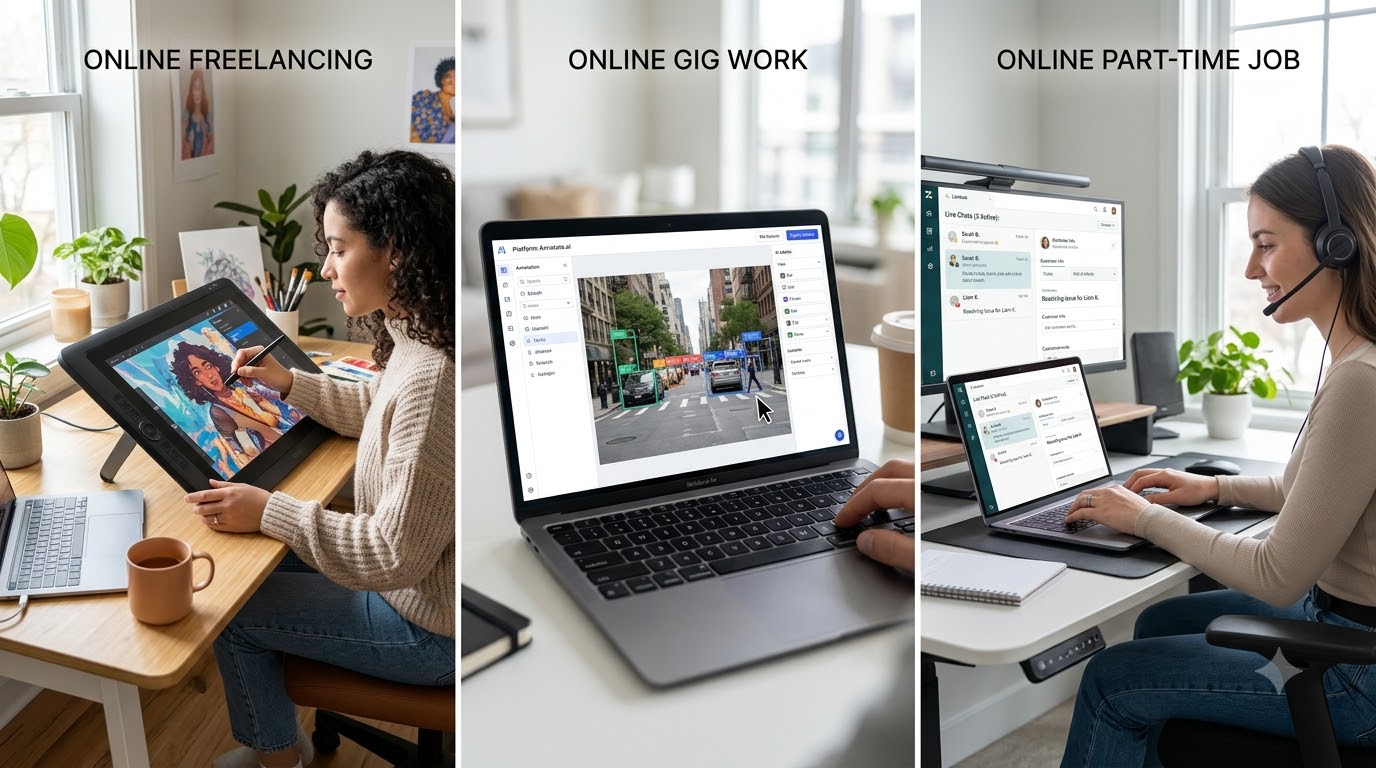 Freelancing vs Gig Work vs Part-Time Jobs: Which Type of Flexible Work Suits You?